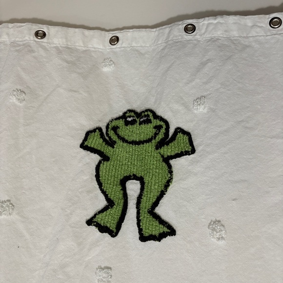 Park B. Smith Other - Park B. Smith Chenille Frog Cotton Shower Curtain